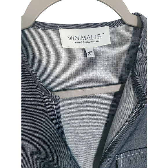 Minimalist Tamara Davydova Denim Jumpsuit in Indigo Size XS - Picture 3 of 8